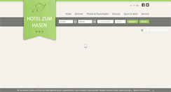 Desktop Screenshot of hotelzumhasen.com